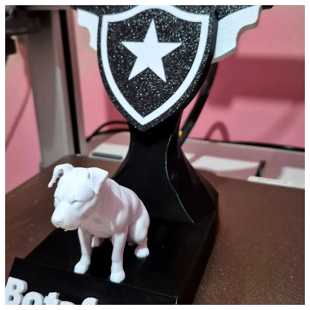 Botafogo Lonely Star Trophy Cup Game Memorial Collectible Certificate Award Badge Desktop Decoration Gamer Gift