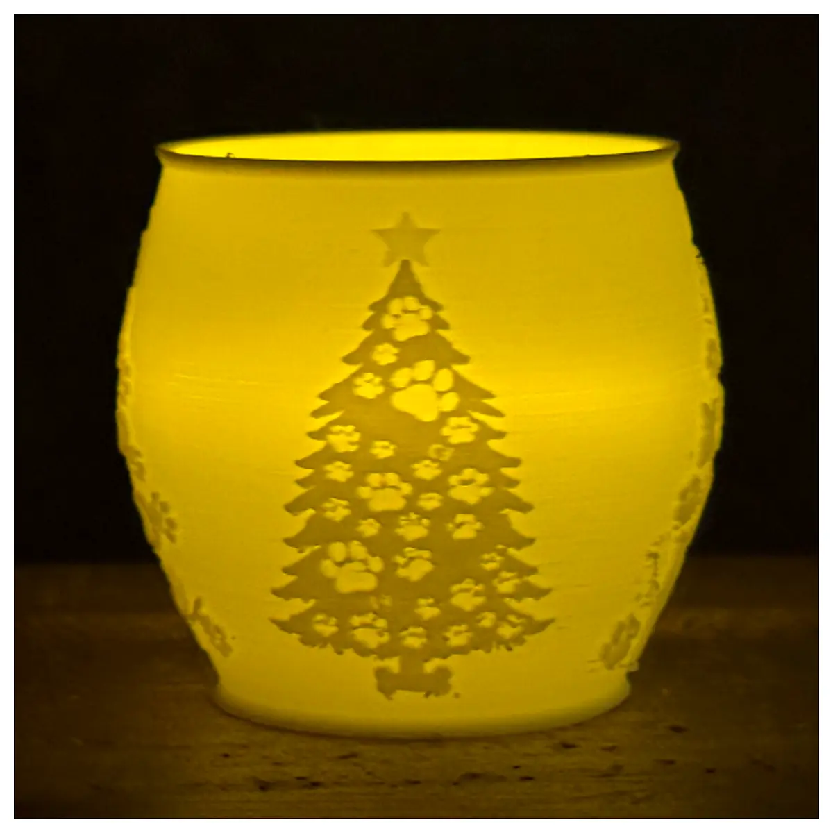 Pet Christmas Lantern Translucent Relief Carving Holiday Decoration Pet Gift Christmas Ornament Pet Accessories