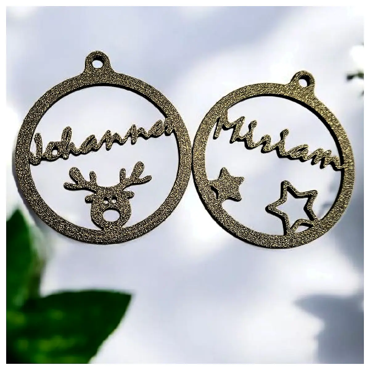 Christmas Name Ring Gift Personalized Name Necklace Christmas Ornament Name Jewelry Festive Decoration Name Tags Holiday Accessories