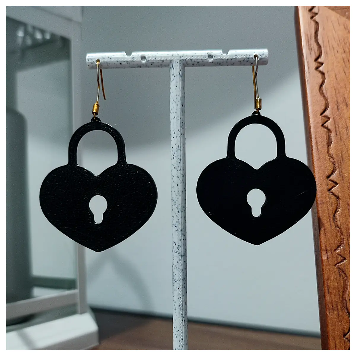 Love Lock Earrings Women Lock Romantic Elegant Jewelry Repair Parts