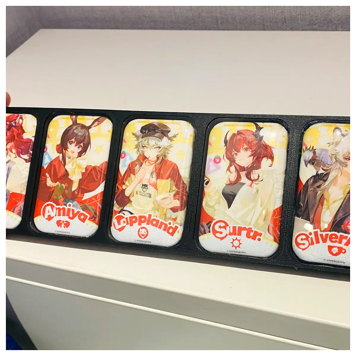 Star Rail Haidilao Collaboration Display Boxes 5 Pack Storage Protection Box Collectible Display Case