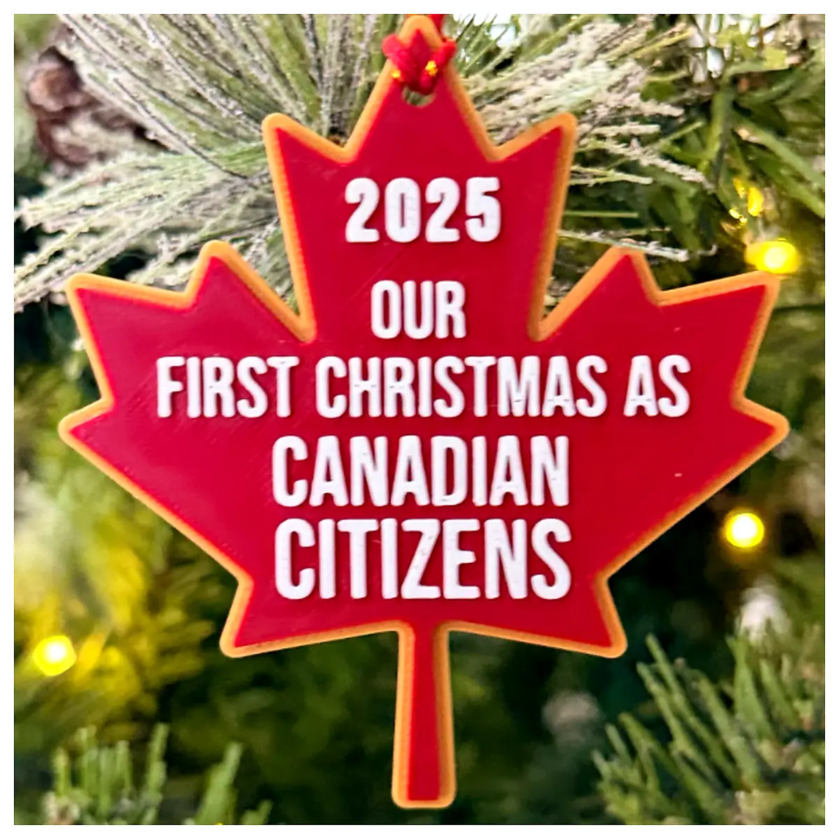 Maple Leaf Christmas Decoration Canadian Maple Christmas Ornament Festive Decor Indoor Outdoor Decoration Accessory Parts