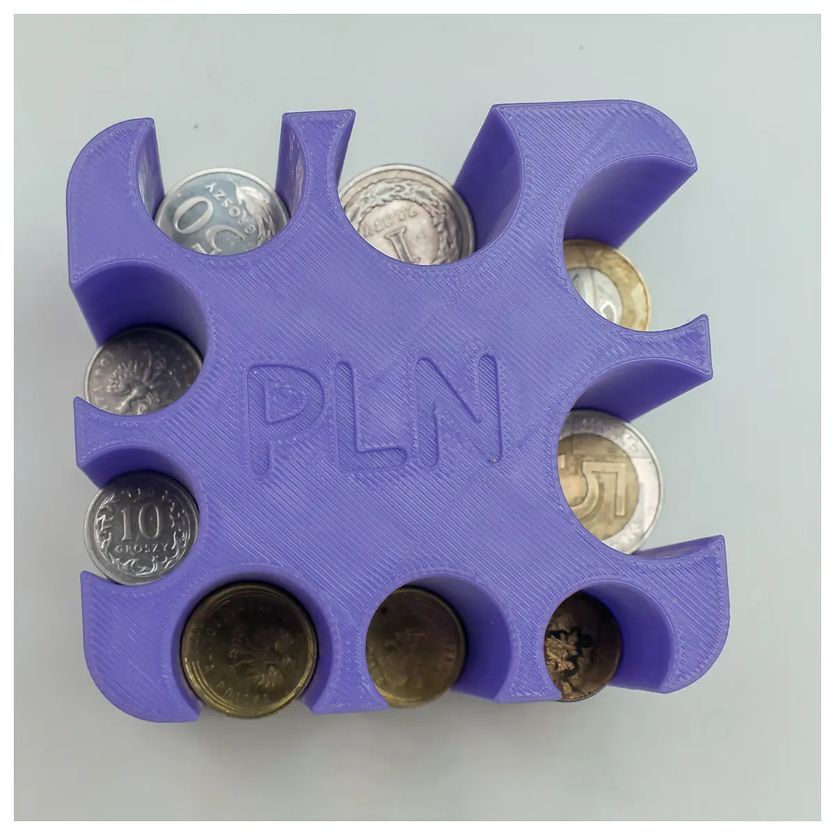 Poland Currency Storage Box PLN Coin Organizer Money Box Collection Box Card Holder Euro Storage Wallet Organizer