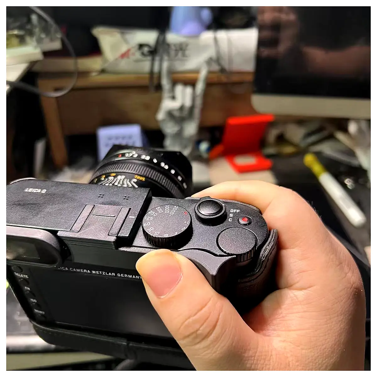 Leica Q Shutter Grip Accessory Hot Shoe Mount Photography Accessories Lens Accessories Camera Grip Photography Equipment