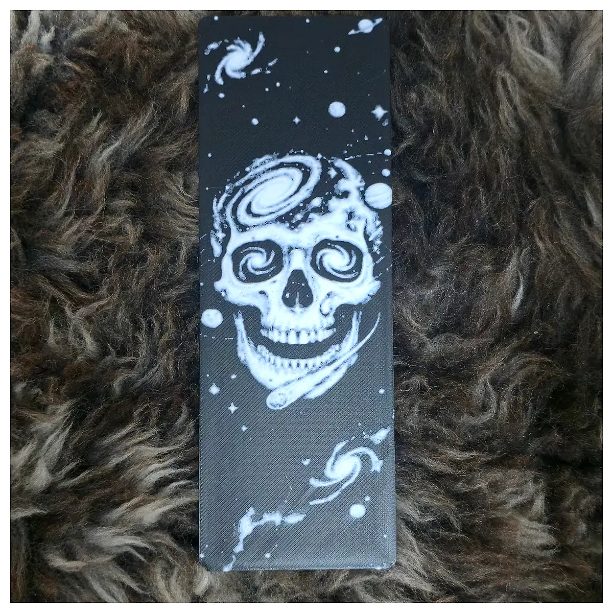 Cosmic Skull Bookmark Death Theme Space Bookmark Star Sky Collection Desk Decor Anime Merchandise