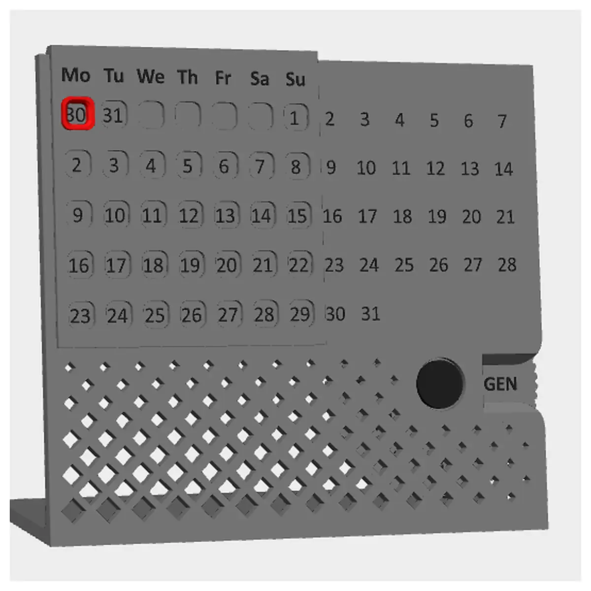 Desktop Calendar Decorative Wall Clock Perpetual Time Anniversary Gift Calendar Desk Decoration Perpetual Calendar Creative Gift