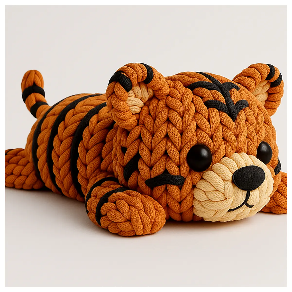 Moveable Plush Tiger Toy Soft Plush Animal Kids Birthday Gift Pet Companion Realistic Tiger Model Baby Play Figure