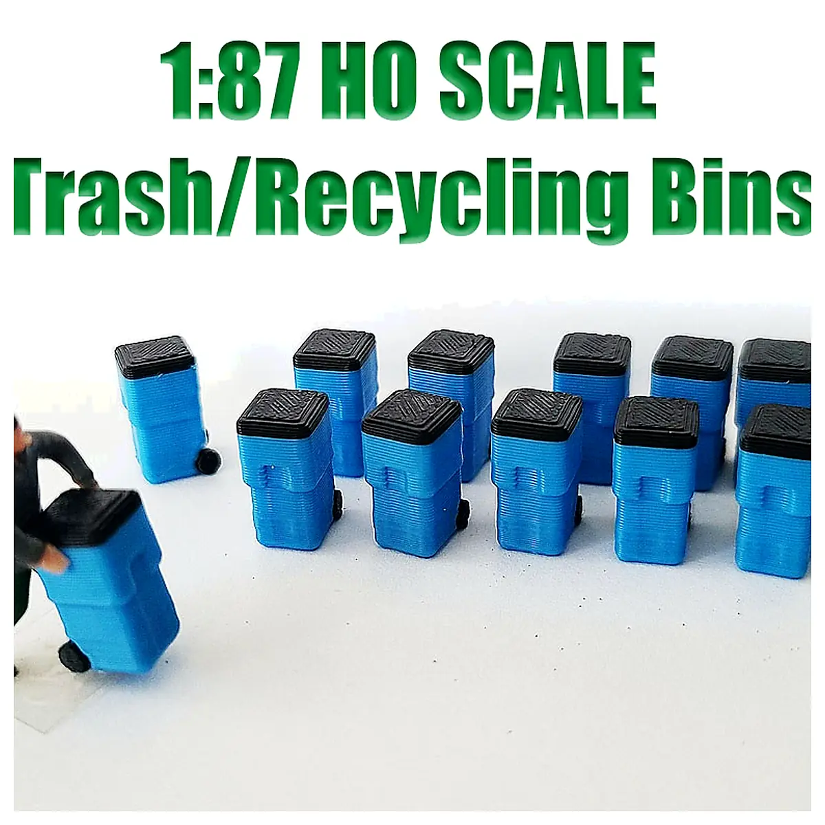 187 Ho Ratio Recycling Bin Waste Collection Bucket Receptacle Eco Friendly Home Outdoor Trash Can