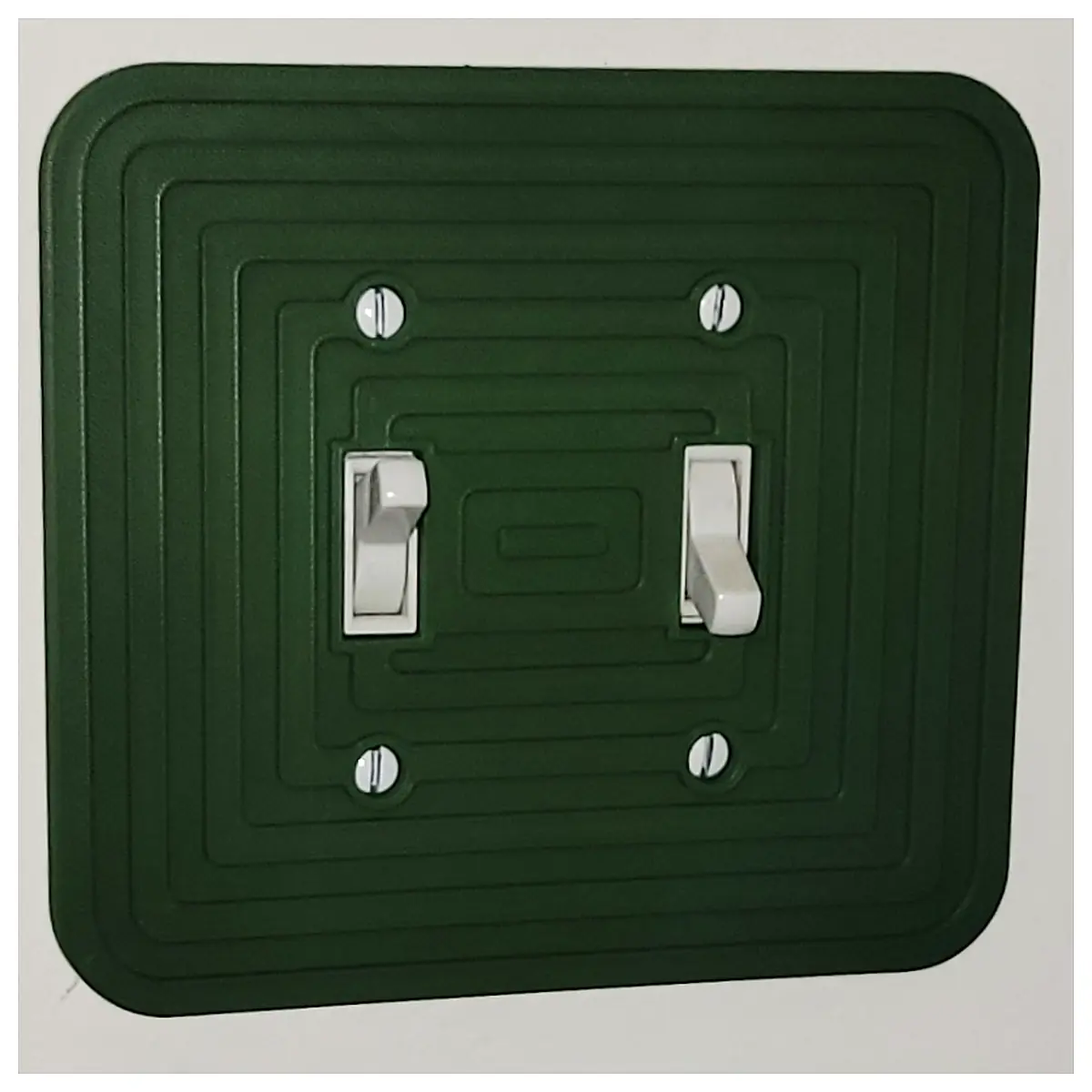 Geometric Pattern Double Switch Panel Wall Switch Decor Installation Repair