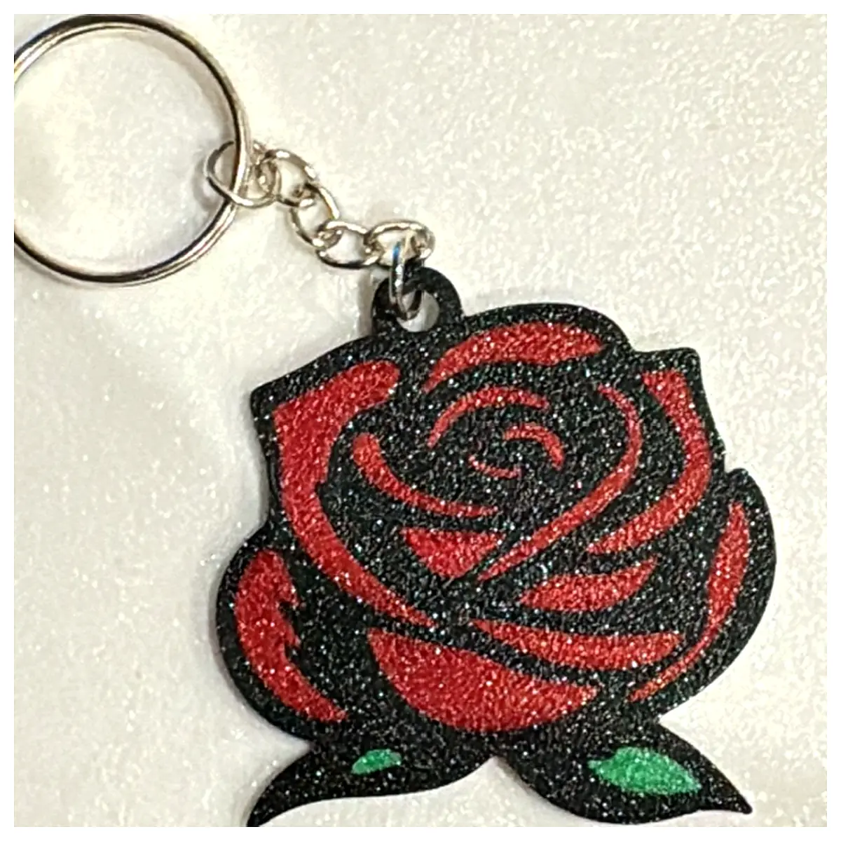 Rose Shaped Keychain Romantic Decoration Gift Phone Charm Ladies Accessory Forever Flower