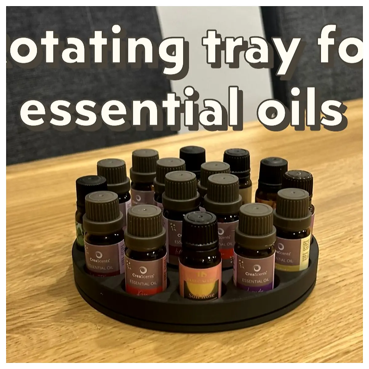 Essential Oil Rotating Tray with Ball Bearing Desktop Diffuser Aromatherapy Rotating Platform Rolling Bearing Fragrance Dispersion