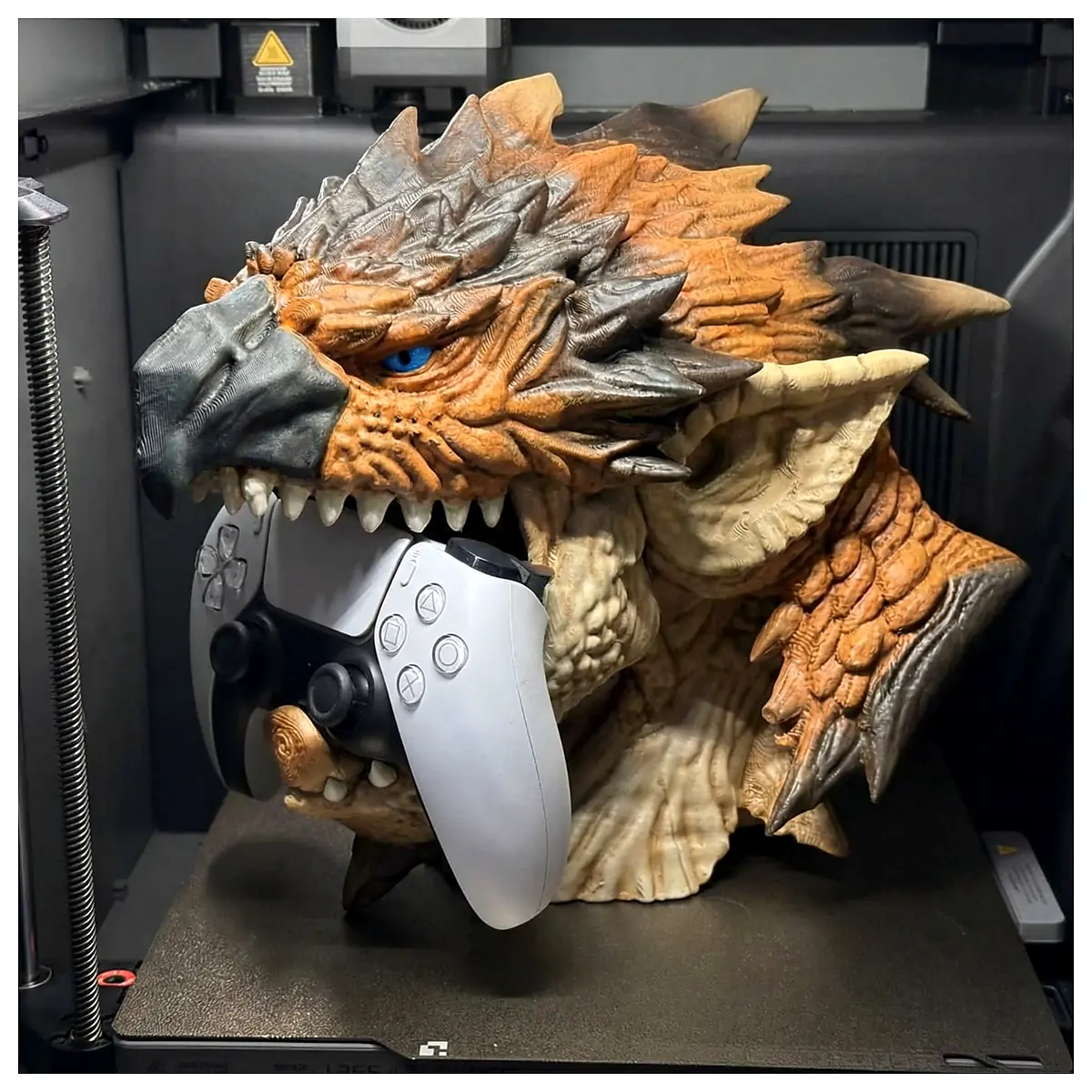 Hunter Blue Dragon Controller Grip Stand PS5 Accessory Holder Grip Protection Compatible with PS5 Enhanced Control