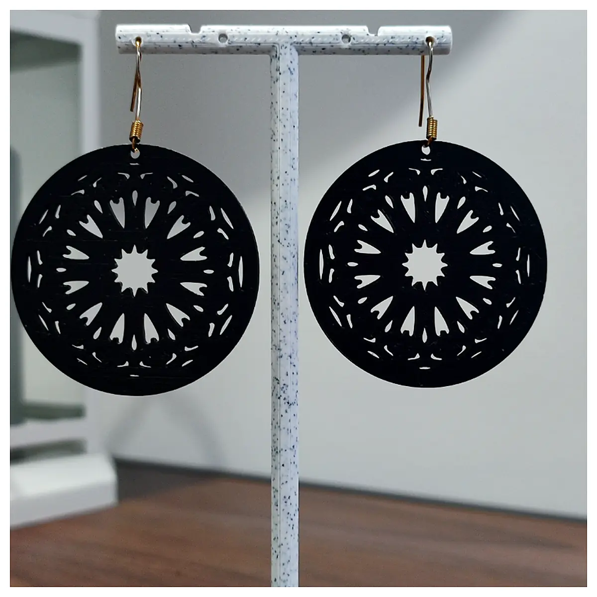 Midnight Rose Earrings Women s Style Elegant Romantic Floral Earrings Artificial Flowers Decoration Jewelry Wholesale