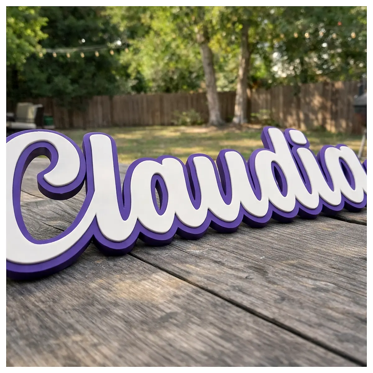 Claudia Script Wall Decor Font Artistic Wall Lettering Romantic Font Elegant Typography Wallpaper Design Interior Decoration
