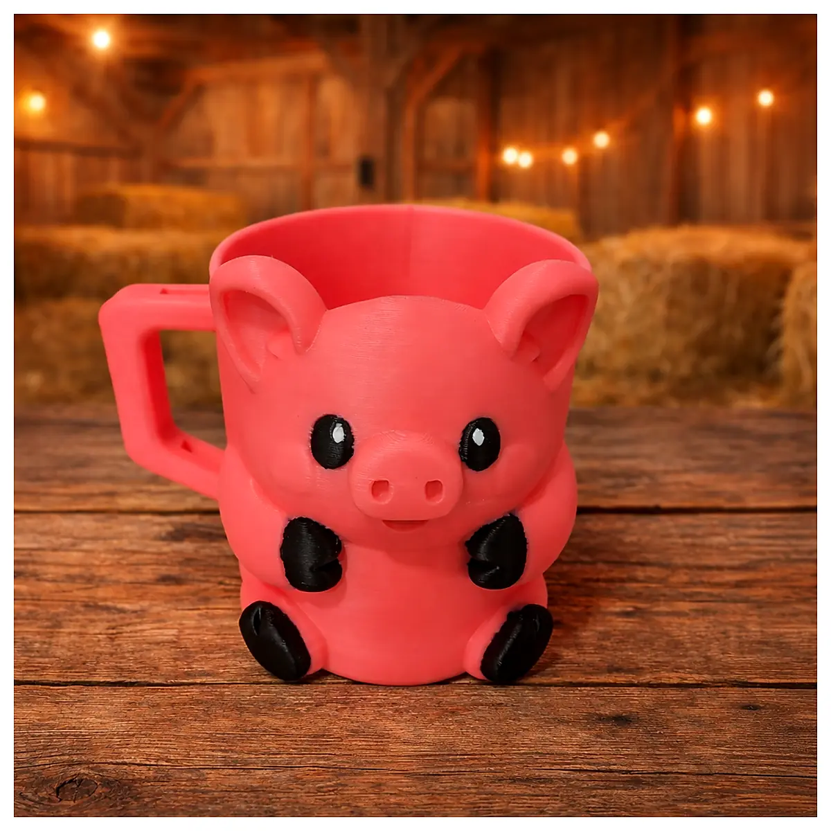 Piglet 18oz Cup Sleeve Drink Cup Lid Seal Leakproof Coffee Cup Cover Beverage Cup Lid