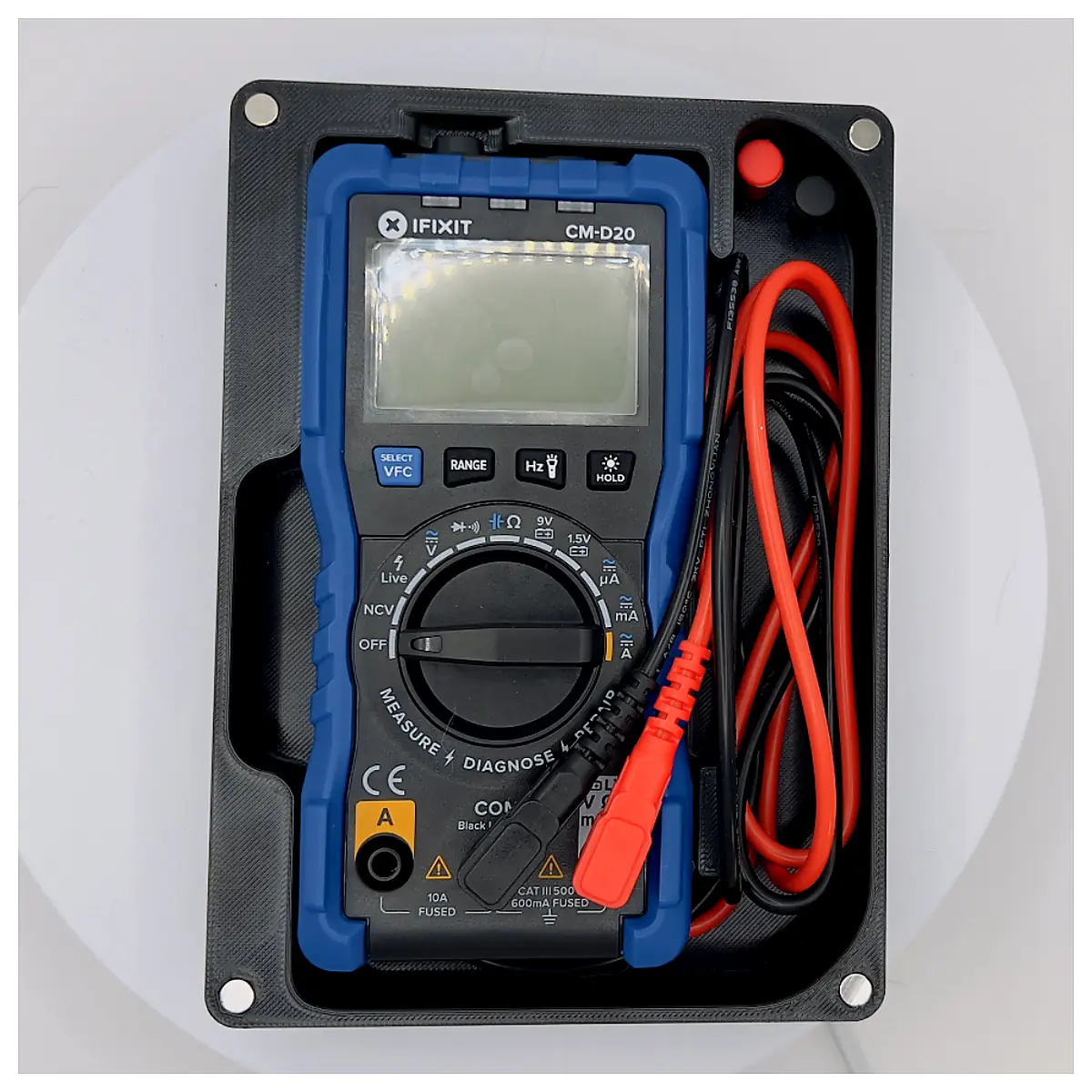Multimeter Case Magnetic Cover Replacement Protective Shell Electronic Tool Box Accessories Repair Parts Magnetic Lid