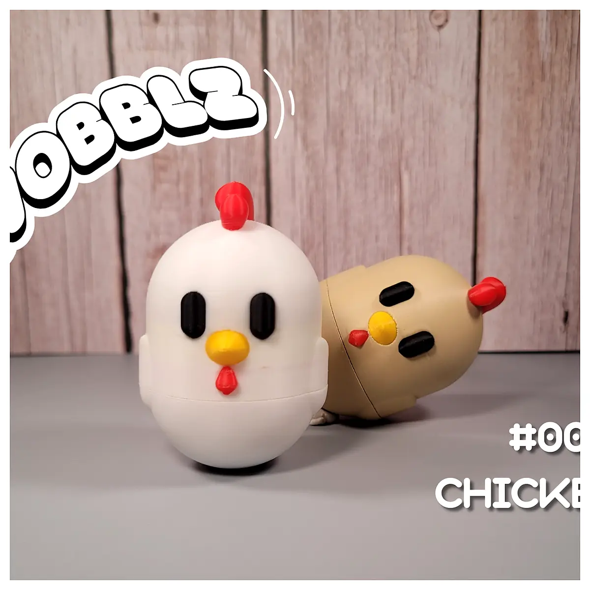 Wobblz Chicken Toy Interactive Pet Toy Puzzle Training Wobblz Chick Enrichment Toys for Young Pets