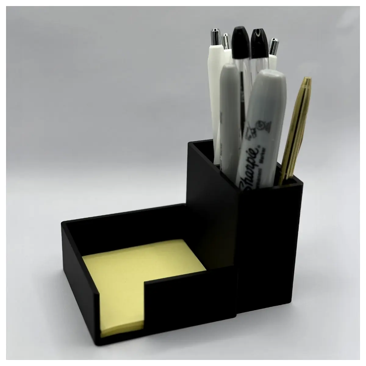 Sticky Note Pen Organizer Desk Organizer Office Supplies Magnetic Holder Multi Purpose Staple Accessory