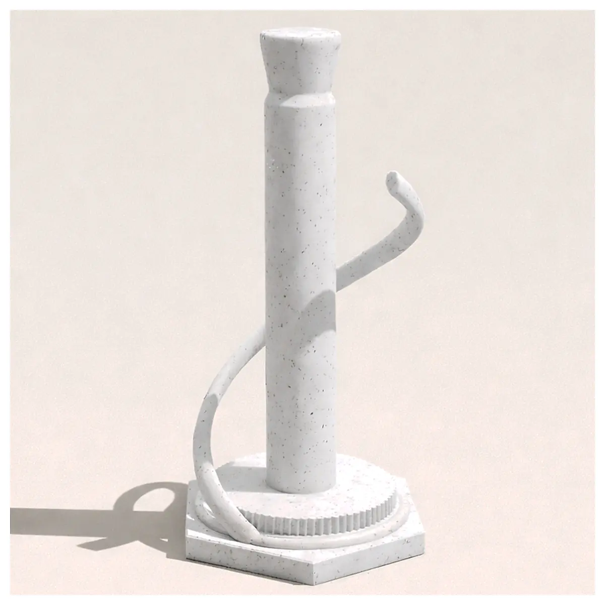 Minimalist Marble Kitchen Paper Towel Holder Wall Mounted Shelf Bathroom Towel Rack Shelf Storage Modern Style
