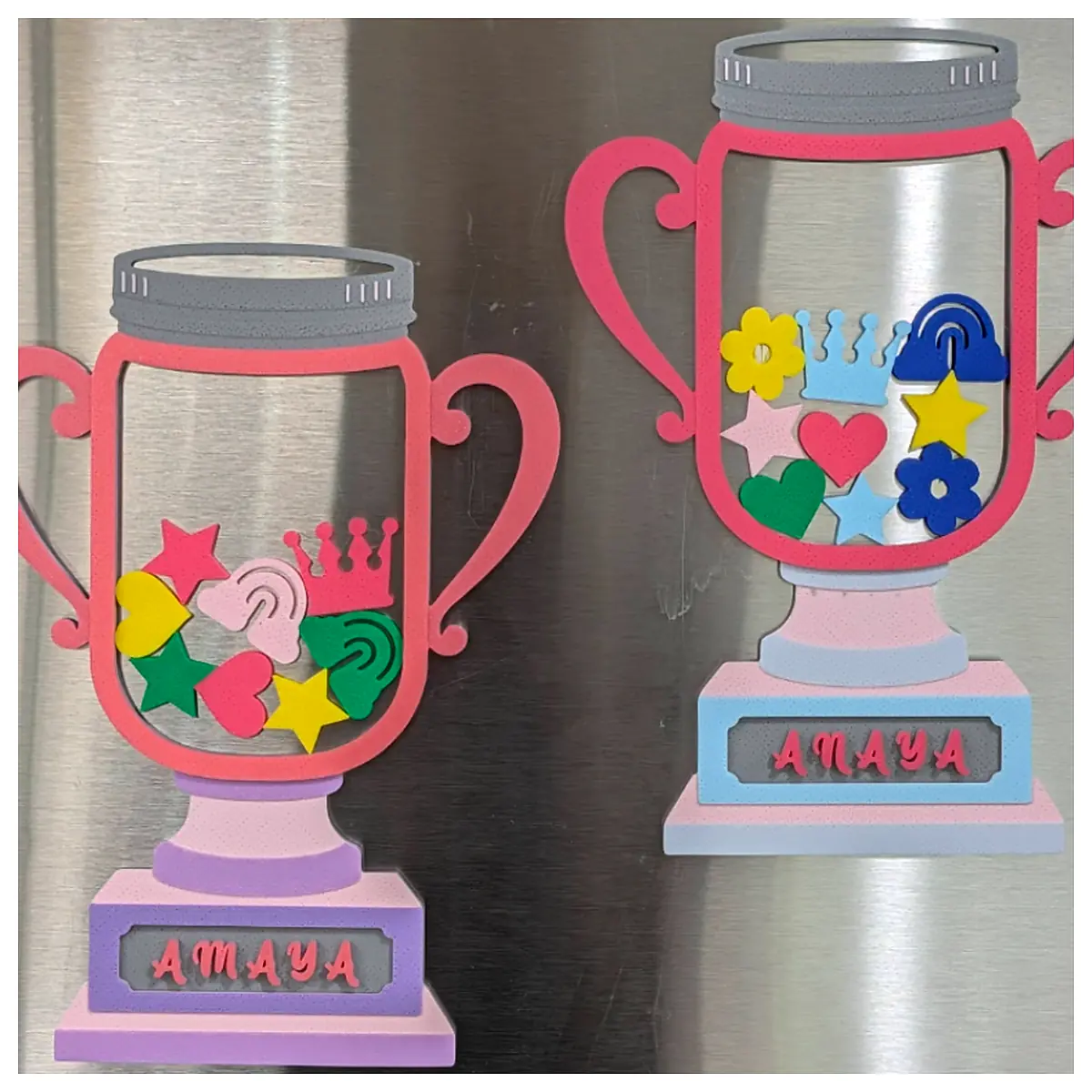 Personalized Magnetic Kids Reward Jar Trophy Toy Reward Box Points Container Fun Collection Box Child Gift Learning Incentive