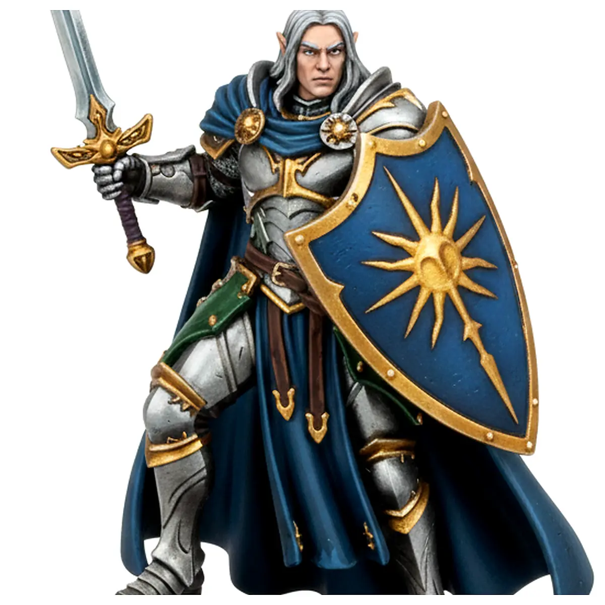 Miniature Elf Knight Model Figure Scale Model Collectible Toys Scene Decoration Accessories Roleplay Game Props DD Microscale