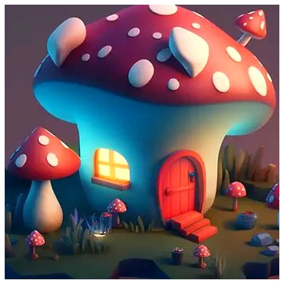 Mushroom House Umbrellas Hats Sunshade Hats Protection Outdoor Rain Cover Shade