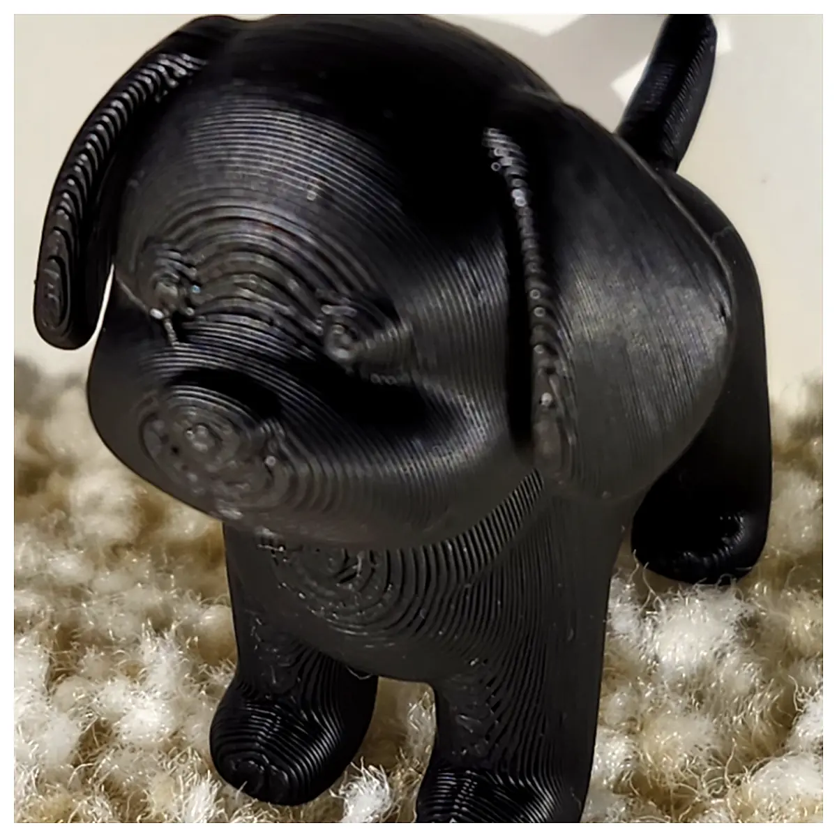 Cute Miniature Dog Figurine Small Animal Handcrafted Model Display Stand Pet Toy Collectible Companion