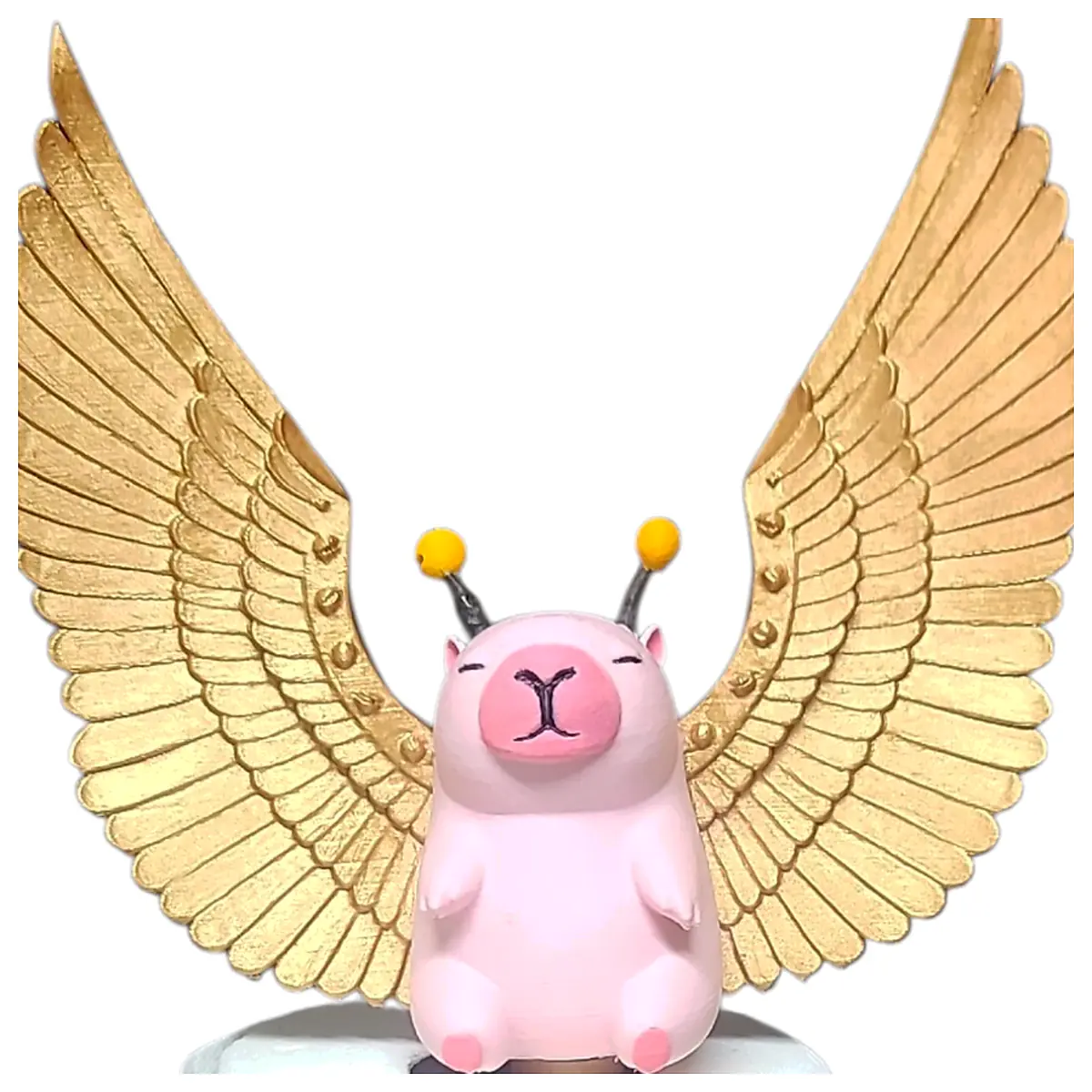 Capybara Plush Toy Fairy Theme Cute Pet Figure Accessory Food Treats Roleplay