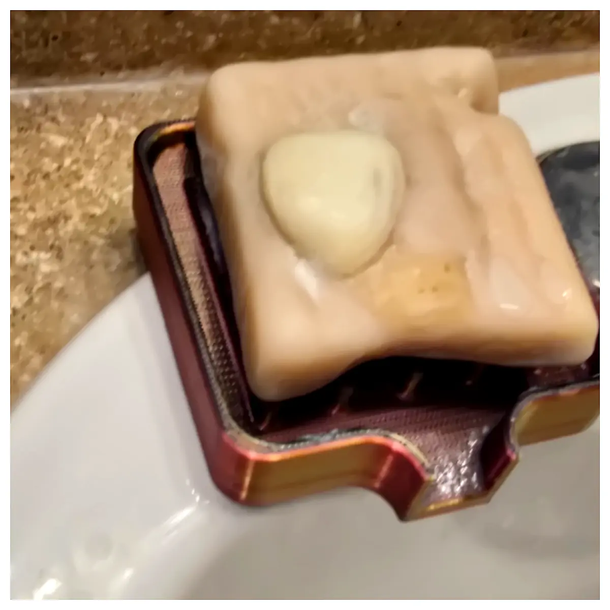 Square Soap Dish Bath Soap Holder Shower Organizer Soap Tray Bathroom Storage Compact Design Fits Various s