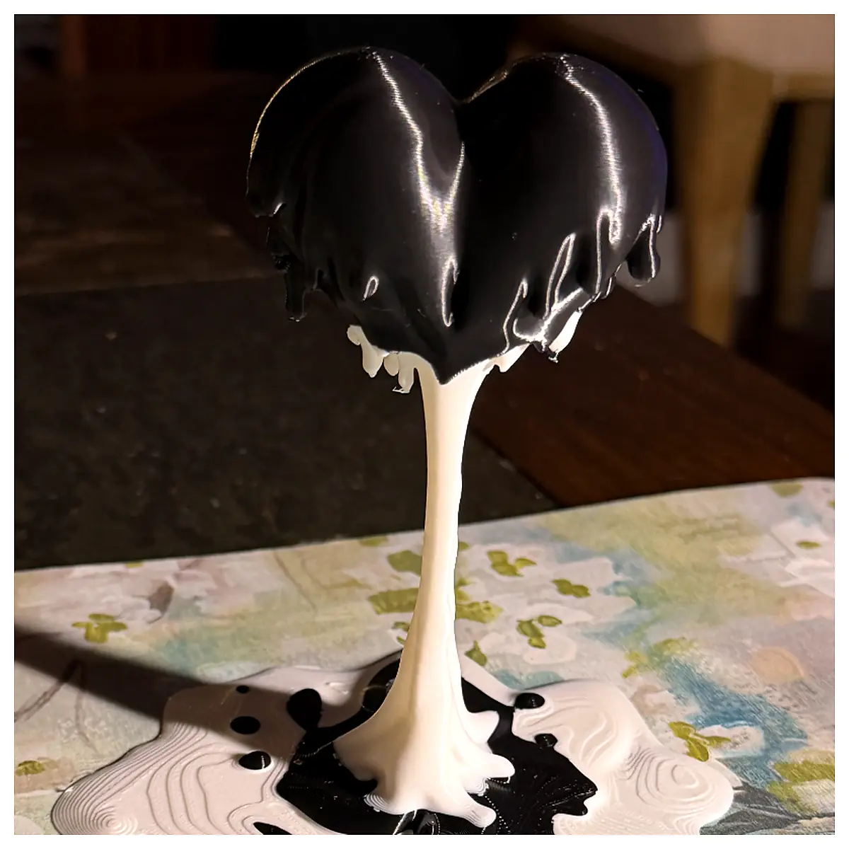 Melting Sculpture Dripping Display Love Memorial Couple Gift Figurine Romantic Decoration Wedding Surprise