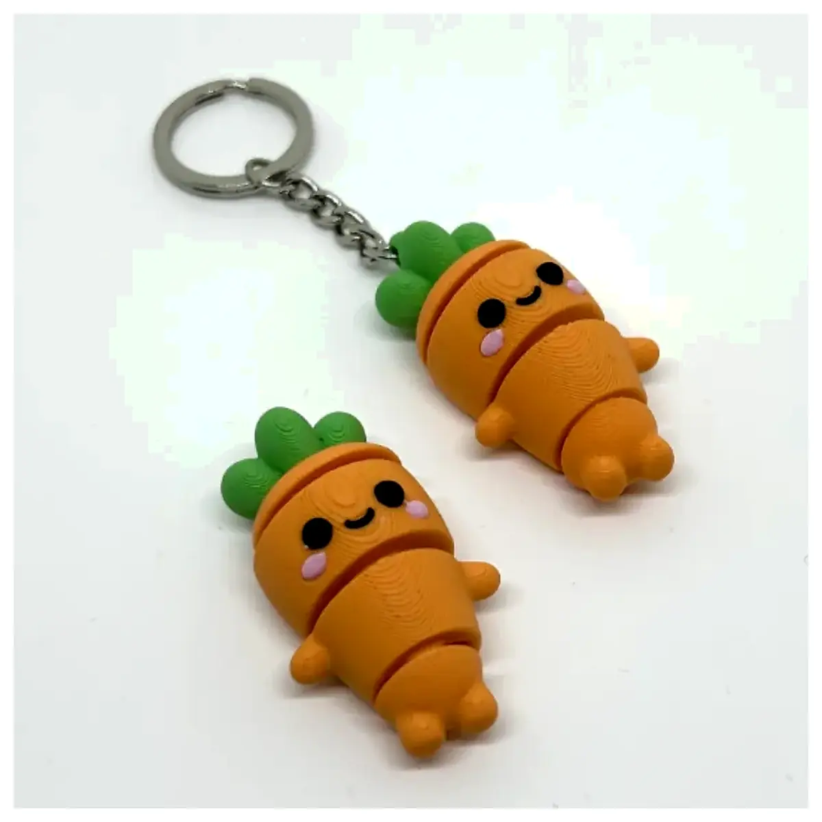 Animatronic Carrot Keychain Toy Vegetable Charm 2 Styles Kids Toy Accessory Cute Decoration Piece