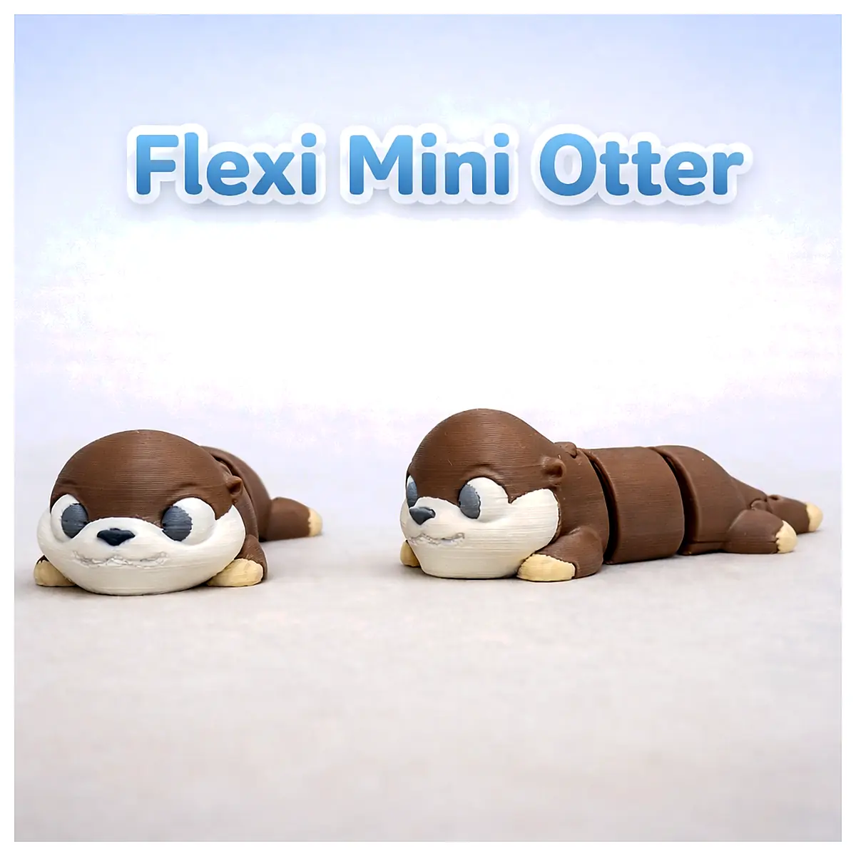Animatronic Mini Otter Model Toy Figure Pet Character Simulation Miniature Animal Collectible Educational Toy