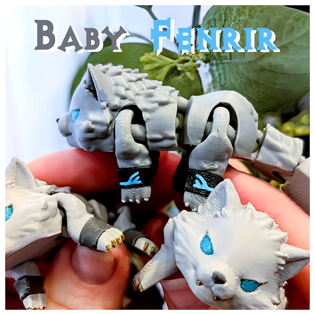 Flexi Baby Fenrir Norse Wolf Toy Baby Soother Mythology Plush Rattles Sensory Play Sleep Aid Gift