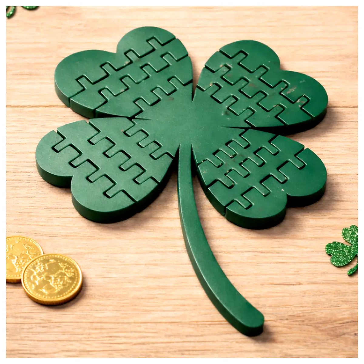 Stress Relief Toy Moving Leaves St Patrick s Day Anxiety Relief Desk Decoration Calming Office Stress Ball