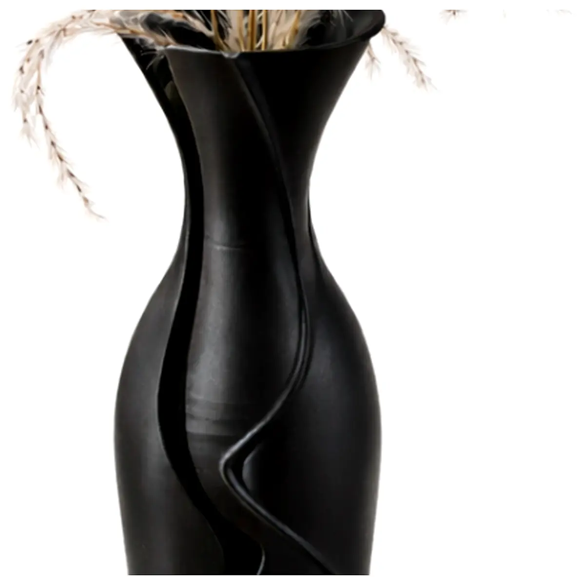 Cracked Vase Ceramic Decoration Art Piece Modern Vase Desktop Ornament Creative Home Decor Accessories Decorative Parts