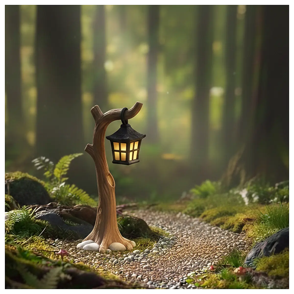 Moonlight Forest Lantern Decorative Lighting Ambiance Outdoor Decor Indoor Lamps Forest Theme Festive Decoration