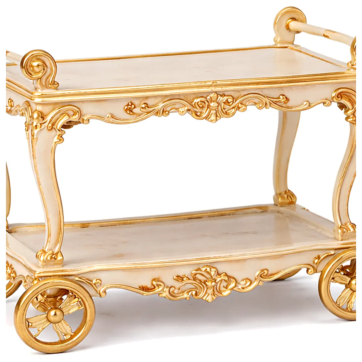 Rococo Dollhouse Dessert Cart Cake Display Stand Miniature Shop Sweet Treat Showcase Window Display Kitchen Decor Mini Home Accessories