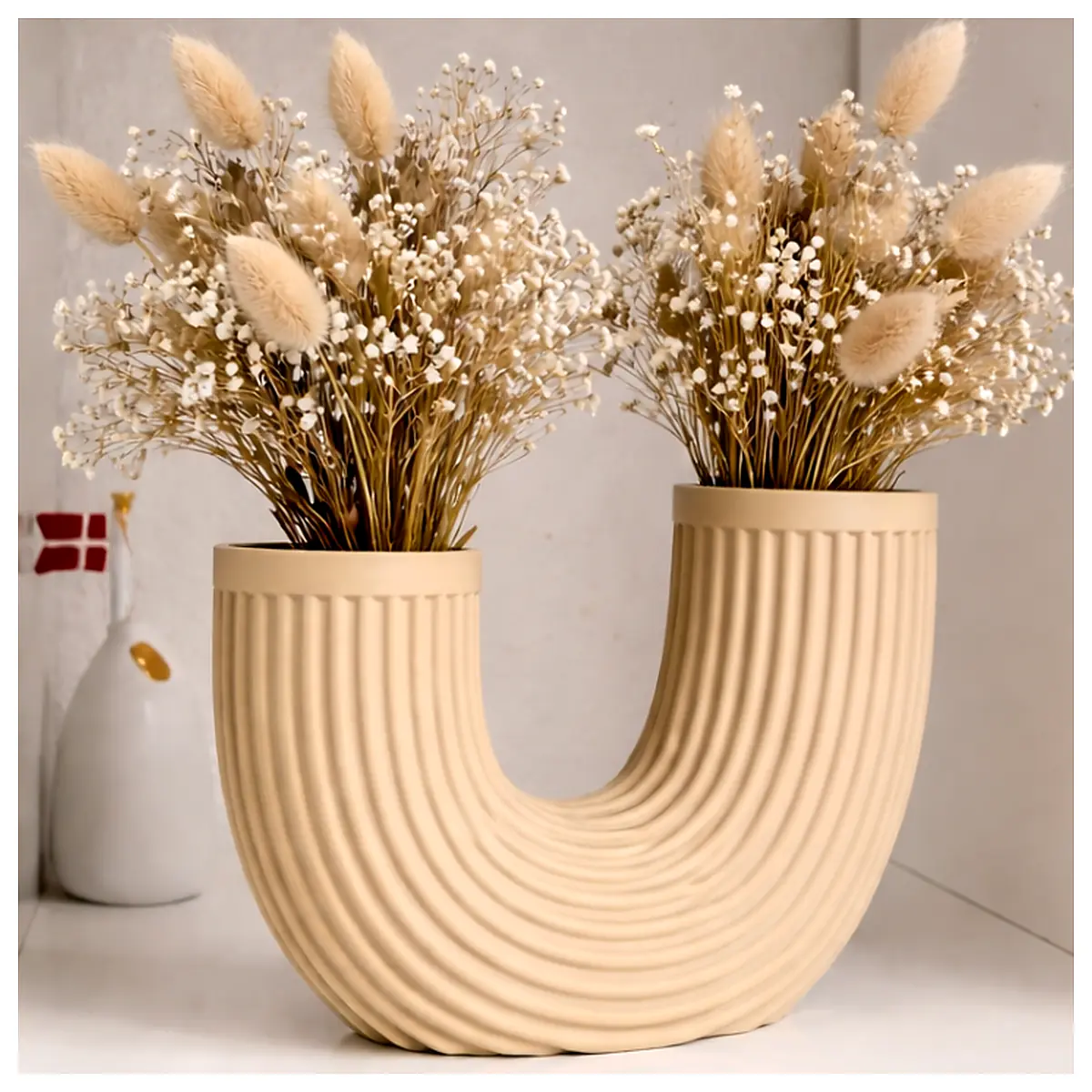 Modern Ring Vase Scandinavian Minimalist Home Decor Decorative Vase Floral Arrangement Holder Creative Ring Vase Ornament