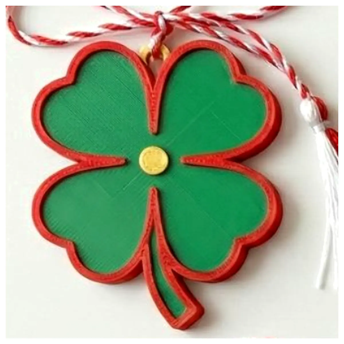 Four Leaf Pendant Romanian Traditional Floral Charm Lucky Amulet Gift Decoration Lucky Charms