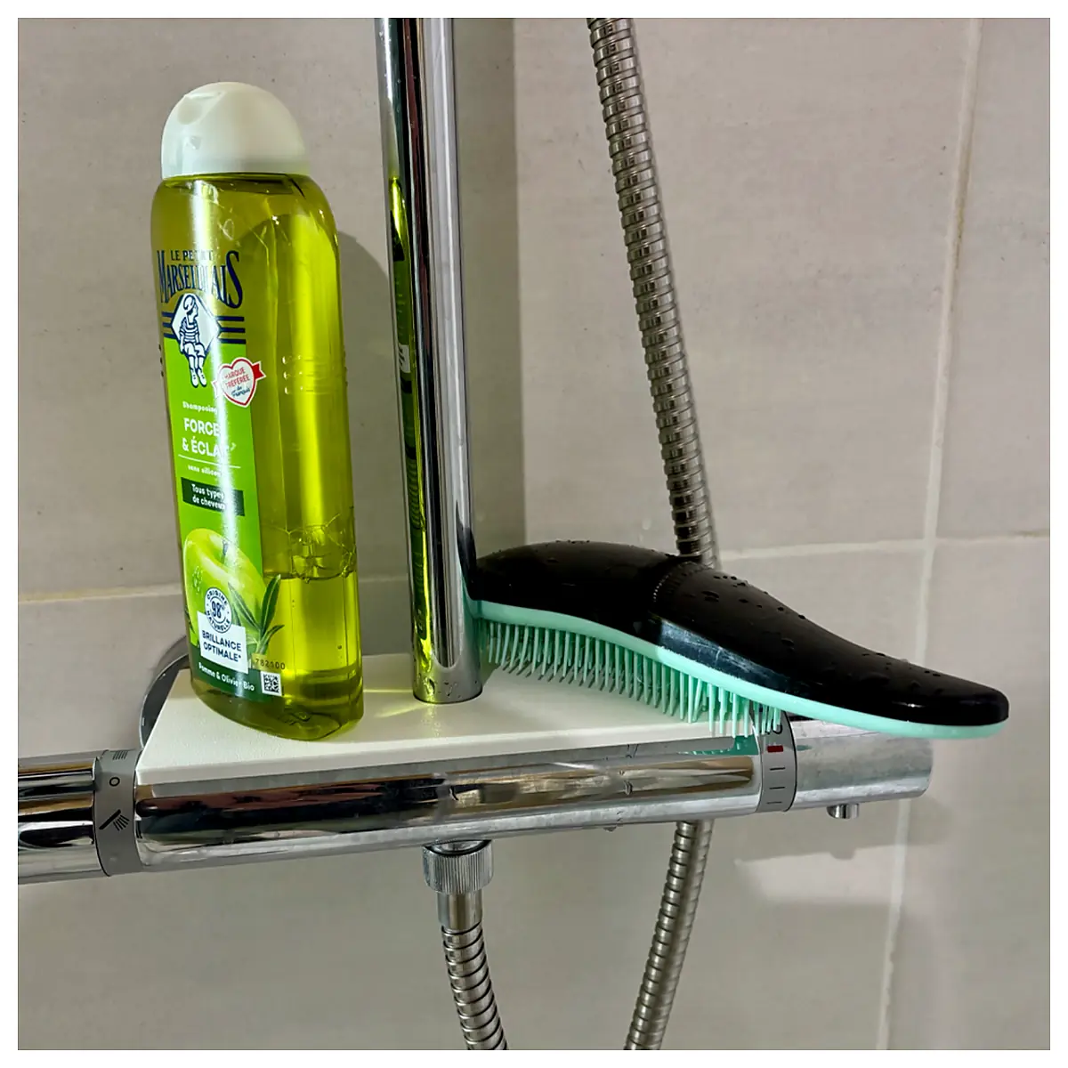 Modern Shower Storage Shelf for Cylindrical Shower Arms Bathroom Organizer Shower Accessories Shower Supplies Multi Functional Storage Round Shower Su