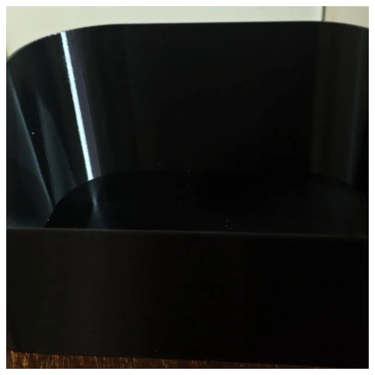 Black 200mm Waste Bin Garbage Can Bucket Container Collection Box Scrap Handling Black Bucket Trash Can