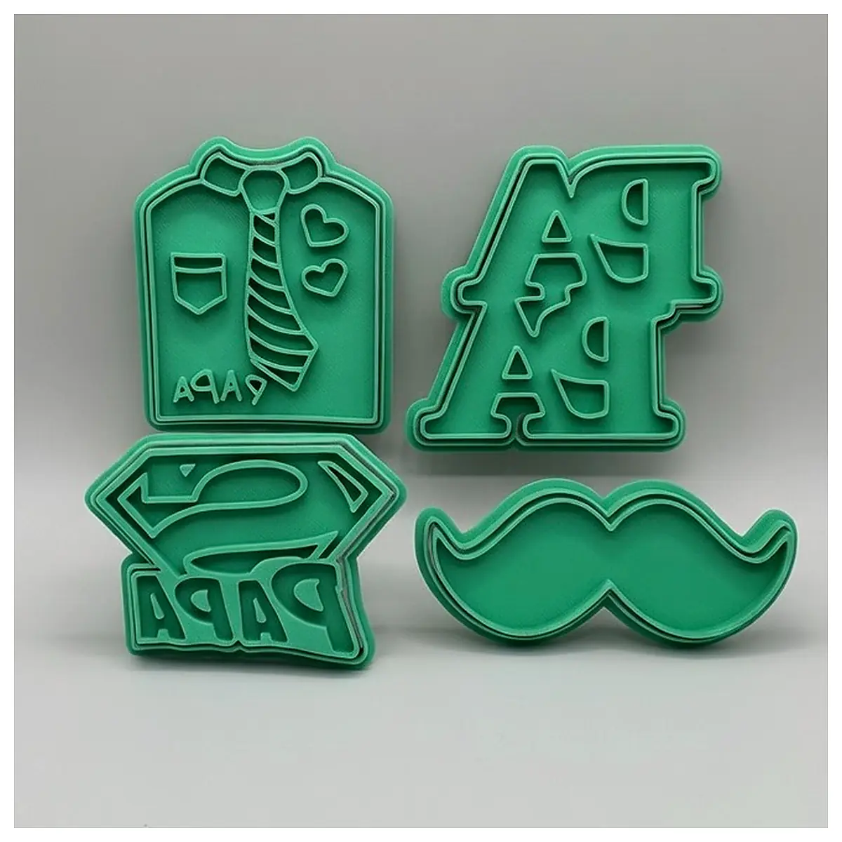 Father s Day Cookie Cutter Set Cookie Cutters Cake Decorating DIY Crafts Kids Baking Gift Idea