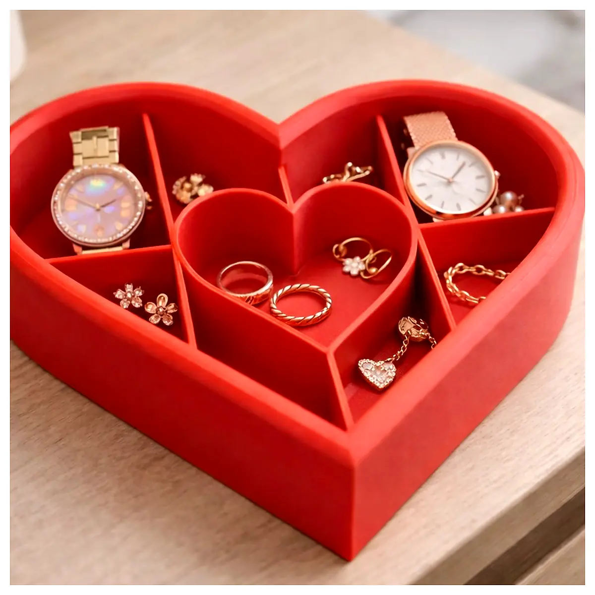 Cute Tray Jewelry Organizer Storage Box Desktop Decoration Gift Box Container Creative Accessory Holder