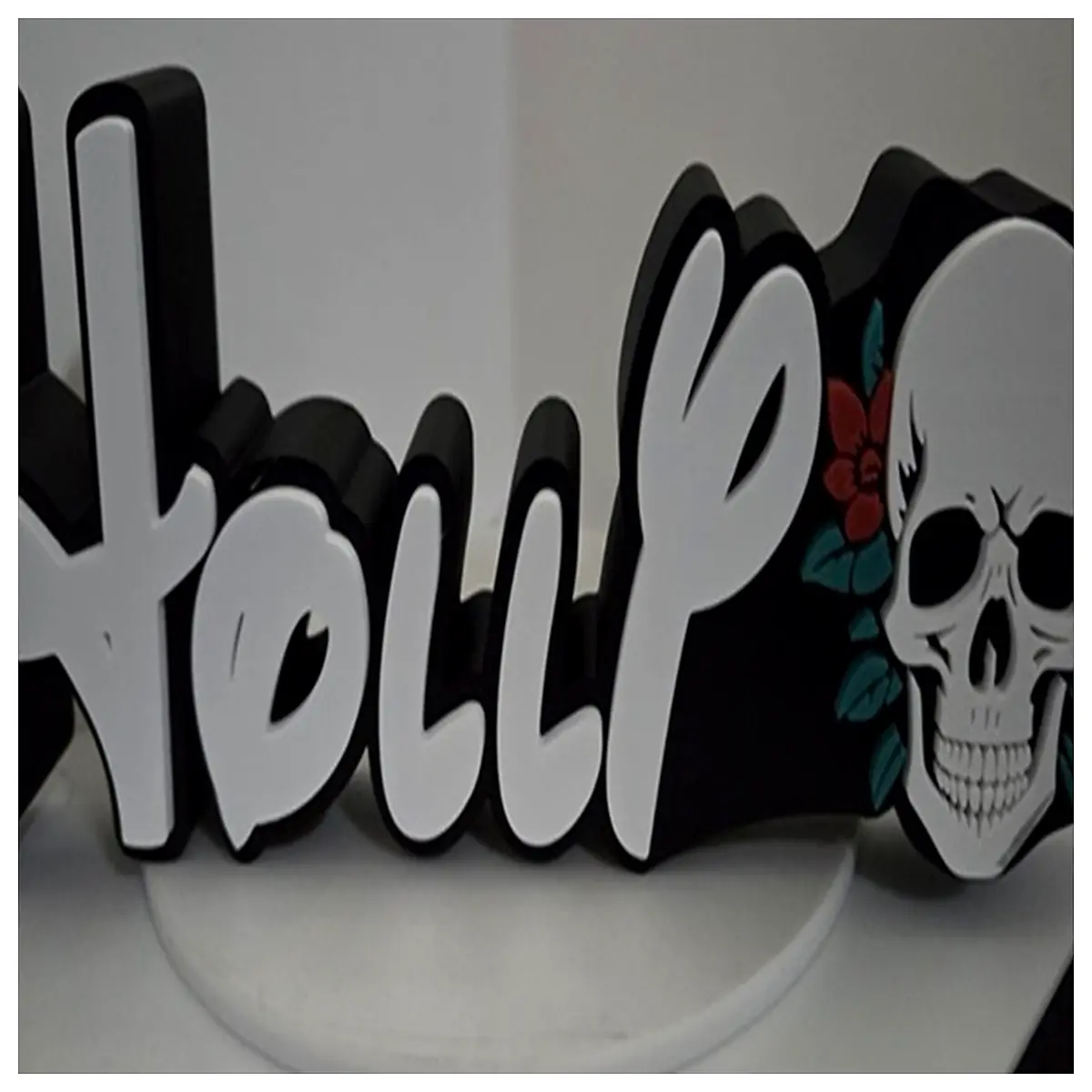 Skeleton Holly Pot Plant Decorative Indoor Plants Skeletal Foliage Hoya Pot Skull Decoration Green Plants