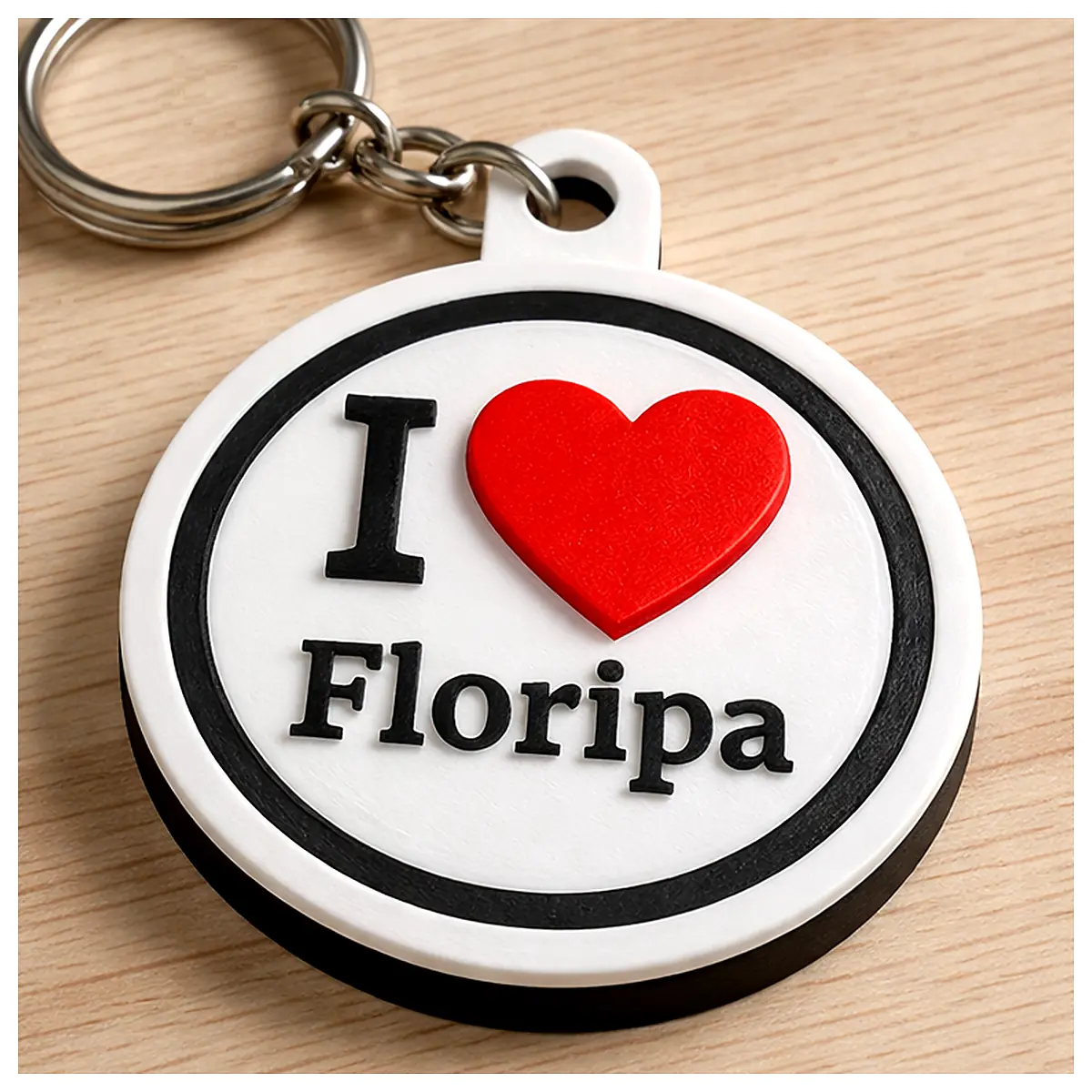 Floripa Keychain Animal Figurine Pet Memorial Keychain Decoration Novelty Gift Key Accessory