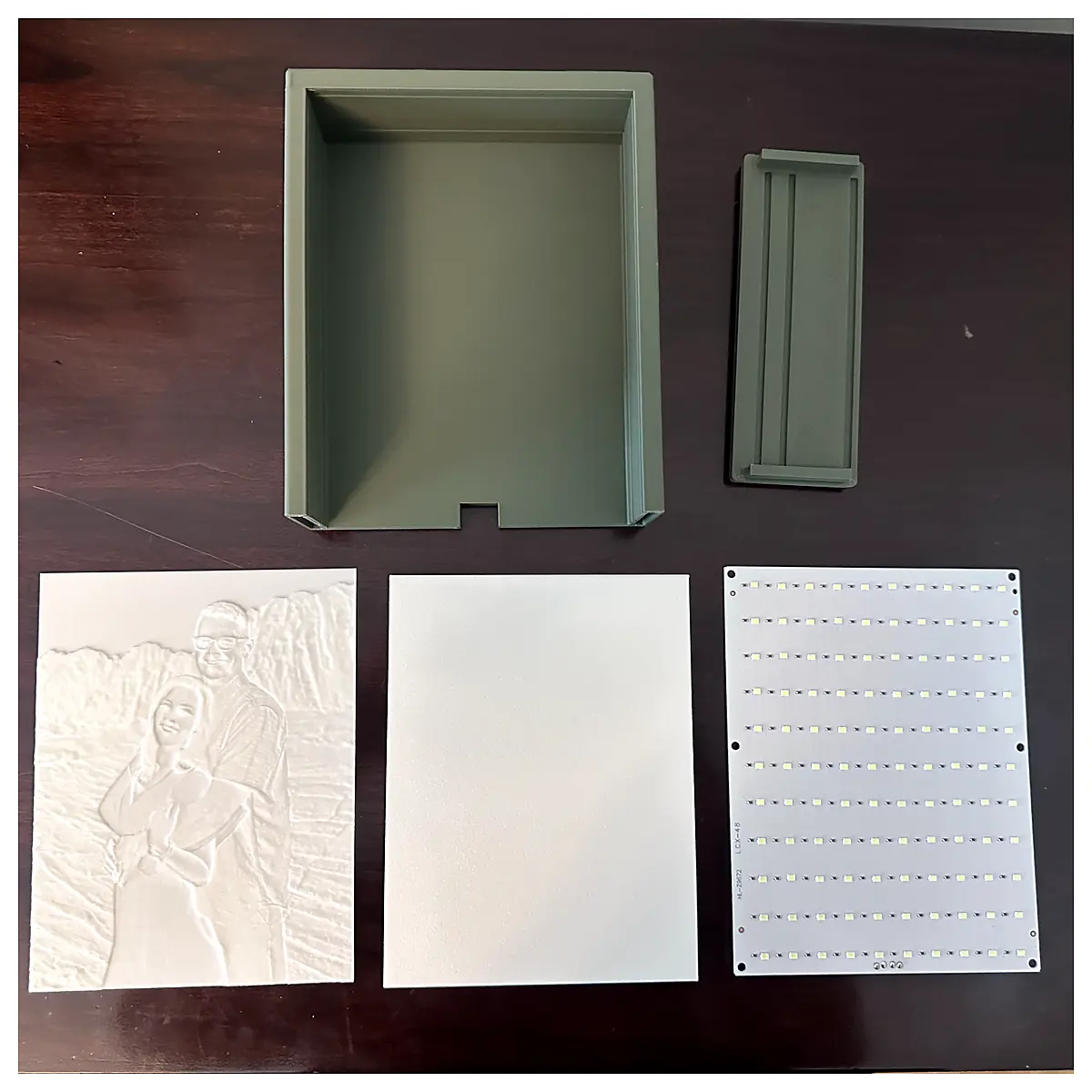 Transmissive Carved Photo Frame Soft Diffuser Decorative Frame Photo Box Memory Frame Wedding Decor Gift 120x156