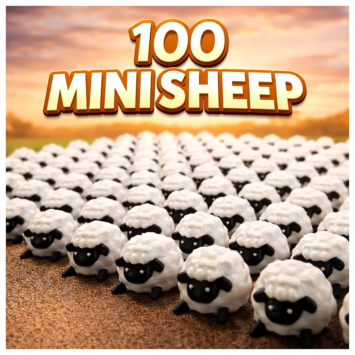 Mini Hidden Sheep Toy Set 100 Sheep Puzzle Game Kids Gift Educational Toys Brain Teaser Fun Plaything for Toddlers