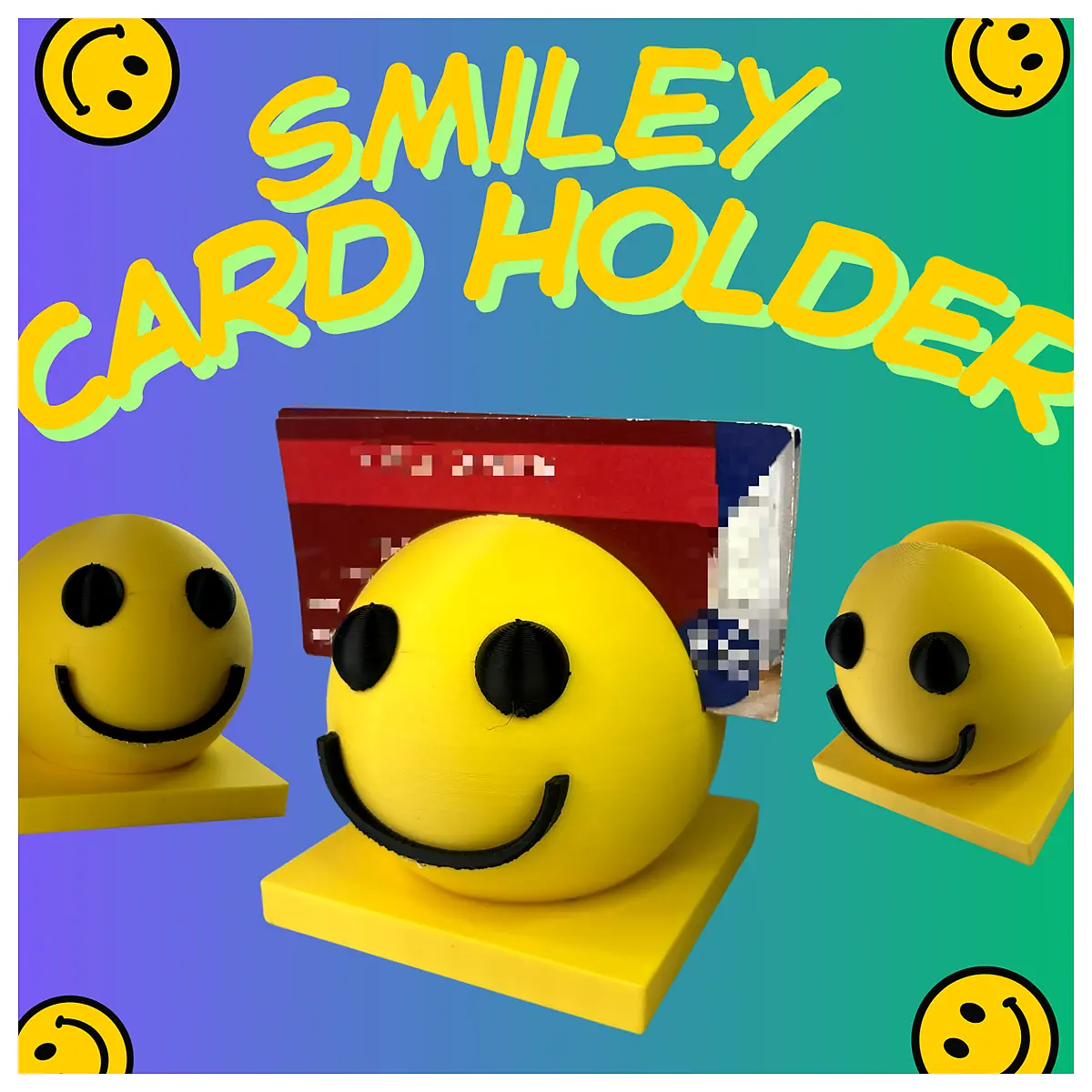 Smile Business Card Holder Card Organizer Name Card Box Card File Business Card Case Mobile Card Holder Convenient Practical
