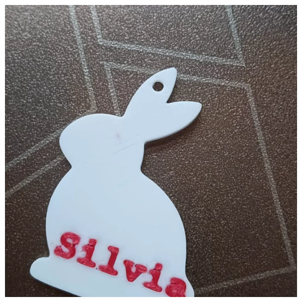 Cute Cartoon Rabbit Charm Rabbit Toy Rabbit Figurine Rabbit Souvenir Rabbit Gift Keychain Accessory
