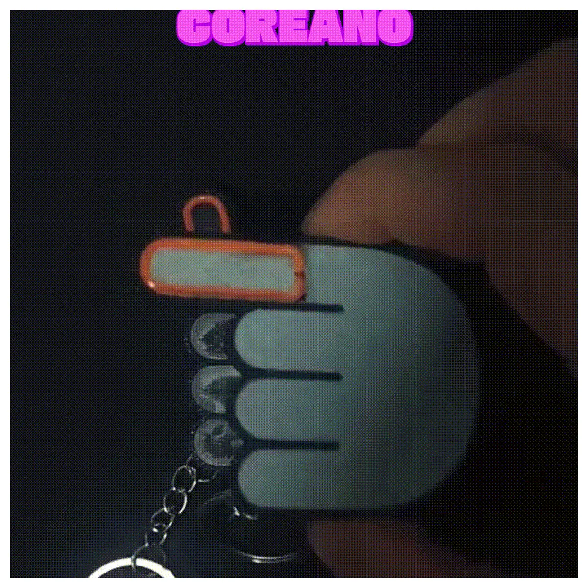 Neon Korean Heart Keychain Wholesale Promotion Accessories Decoration Keychains Charms